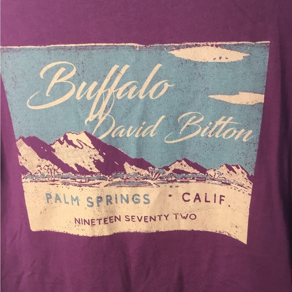 Buffalo David Bitton men’s crushed violet T-shirt size medium. NWT. - Picture 4 of 8